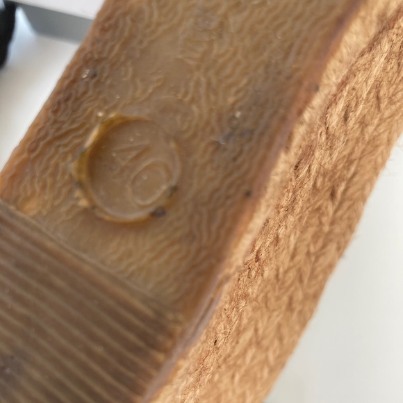 Leather Espadrille Platform Wedge Sandals – Made in Italy – US 9 - Picture 6 of 8